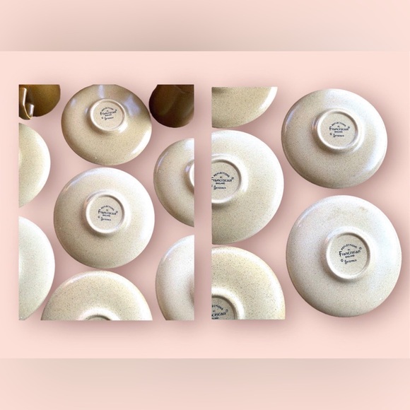 Franciscan Pottery Cups & Saucer Sets - Picture 8 of 10
